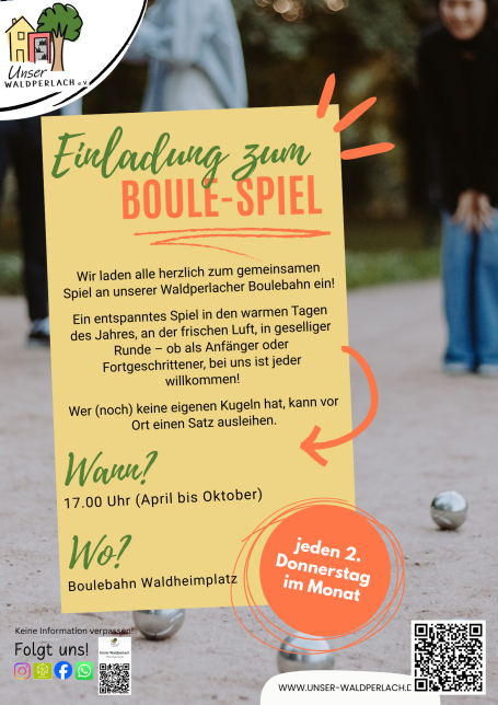 Eröffnung Boulebahn-Saison